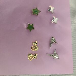 Silver and Gold Earring Set